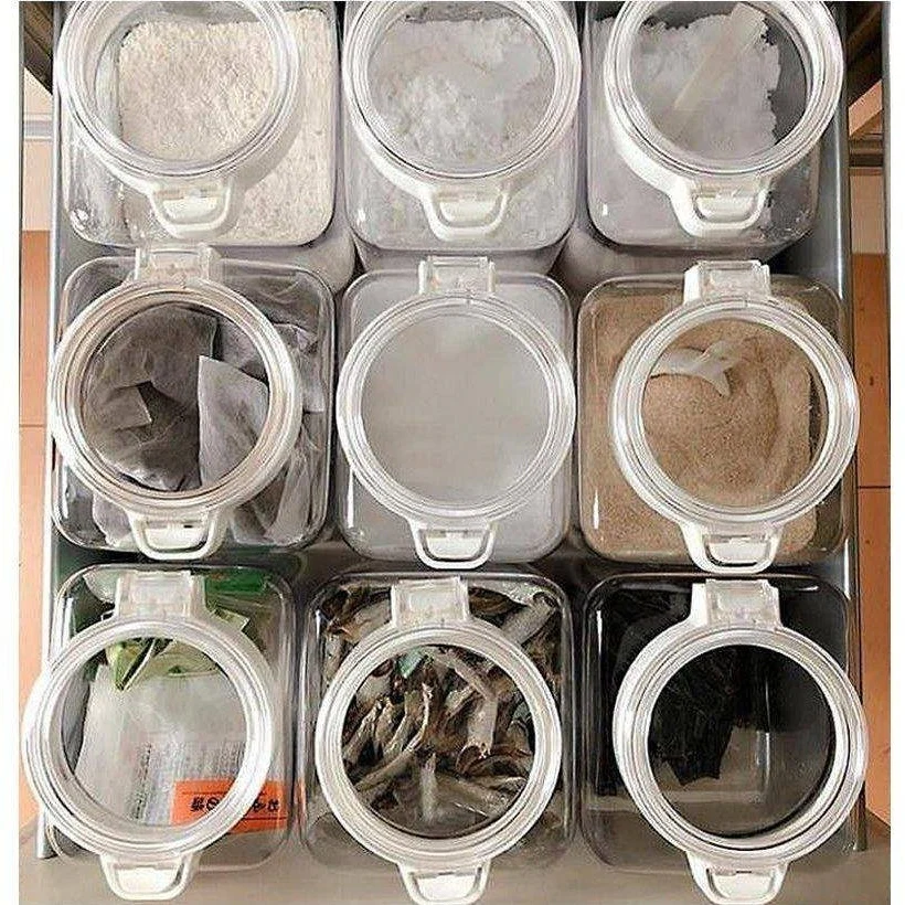 Shimoyama Plastic Storage Jar  1500ml - Image 5